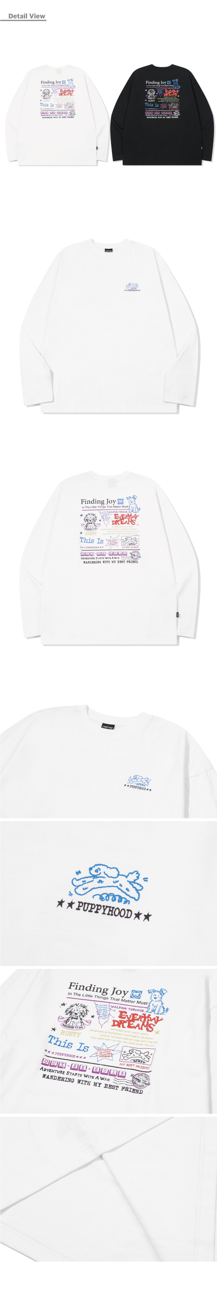 FINDING LONG SLEEVE - 2 COLORS WHITE