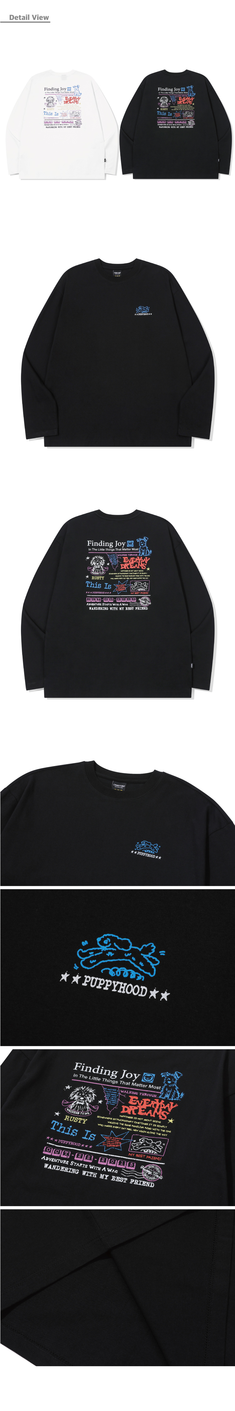 FINDING LONG SLEEVE - 2 COLORS BLACK