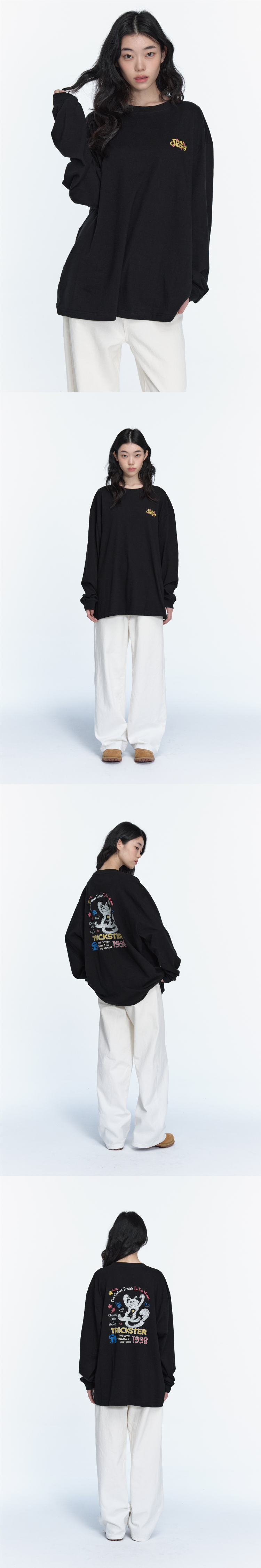 CAT LONG SLEEVE - 2 COLORS BLACK
