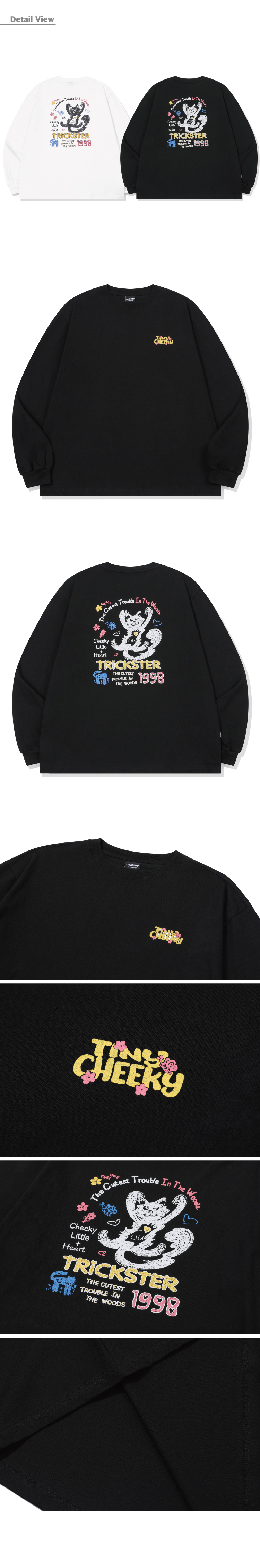 CAT LONG SLEEVE - 2 COLORS BLACK