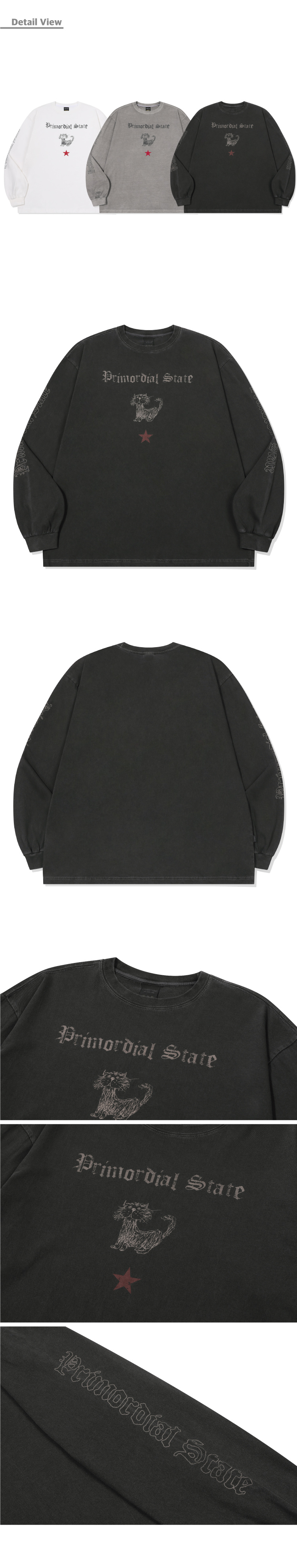 PRIMORDIAL LONG SLEEVE STAR - 3 COLORS BLACK