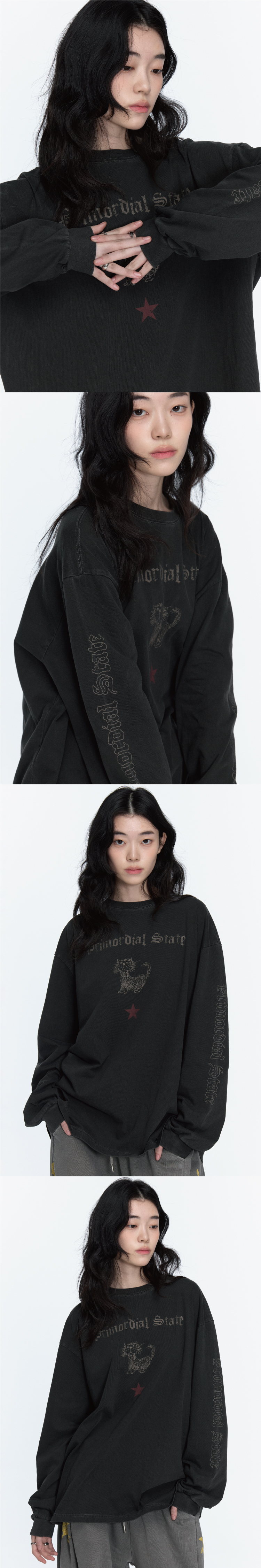 PRIMORDIAL LONG SLEEVE STAR - 3 COLORS BLACK