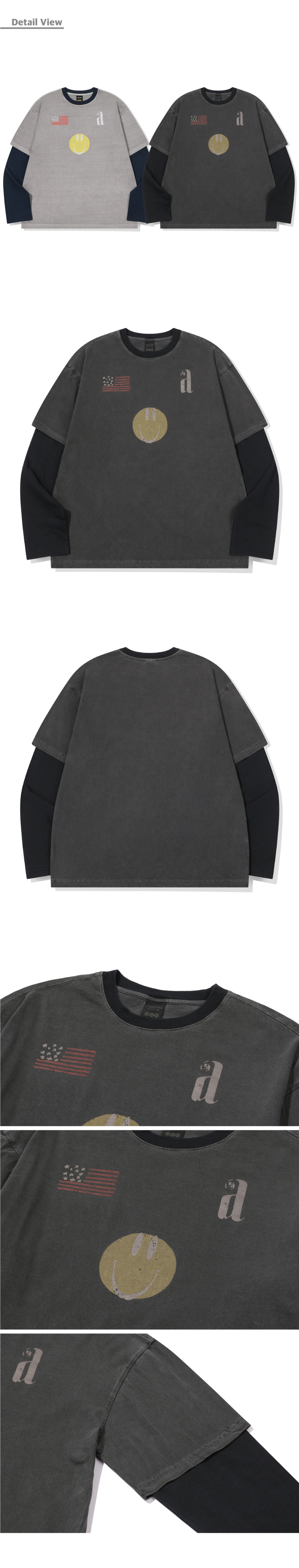 LAYERED LONG SLEEVE - 2 COLORS BLACK