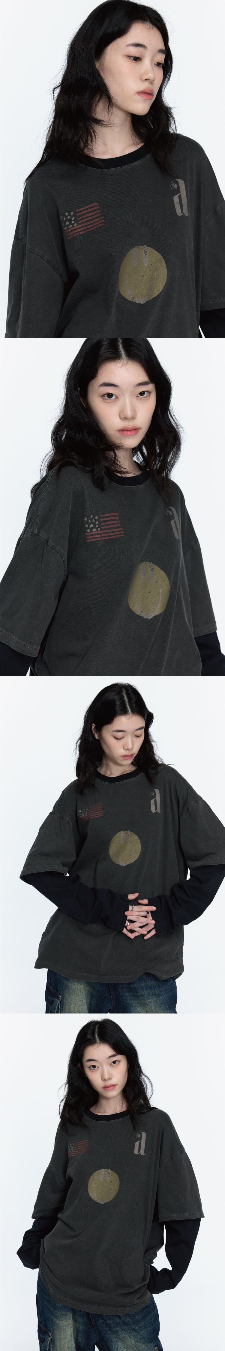 LAYERED LONG SLEEVE - 2 COLORS BLACK
