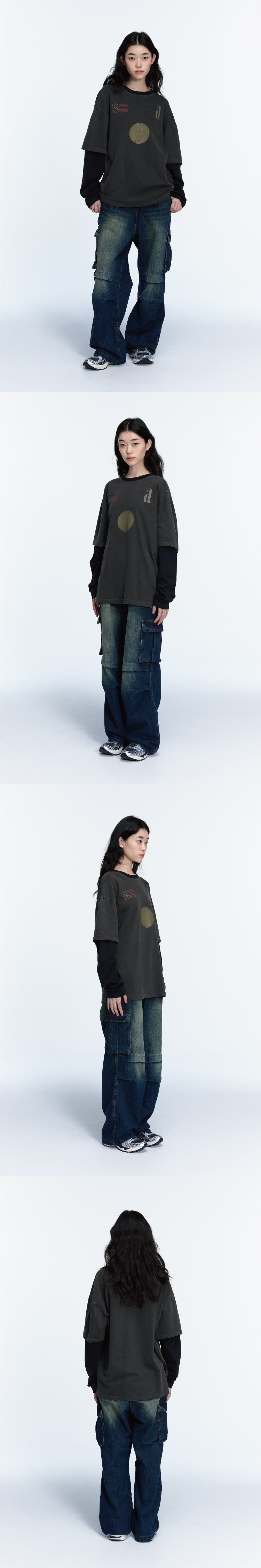 LAYERED LONG SLEEVE - 2 COLORS BLACK