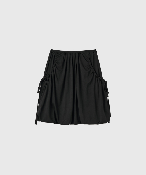 Jersey Balloon Midi Skirts [BLACK] / GF3LSK503 thumbnail 2