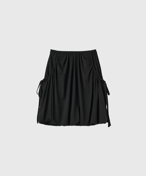 Jersey Balloon Midi Skirts [BLACK] / GF3LSK503 thumbnail 3
