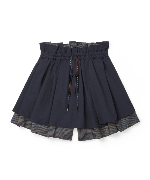 STRIPED PANEL SHORTS - 2 colors