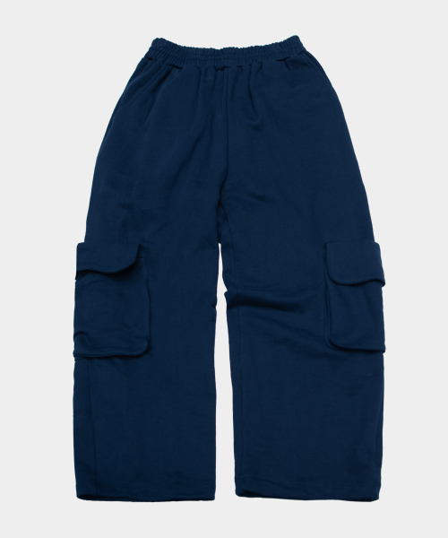 FOUR SEASON Some Star Embroidered Detail Oversized Wide Sweat STRING Training Pants_2COLOR thumbnail 3