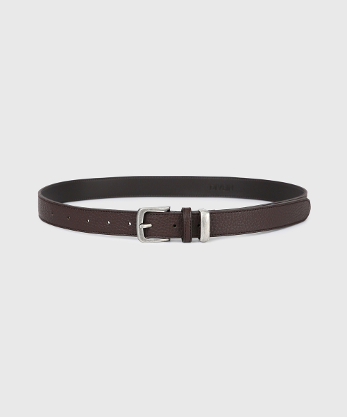Vintage Shrunken Leather Belt (Brown) thumbnail 2