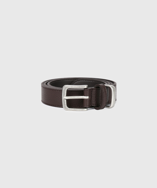 Vintage Shrunken Leather Belt (Brown) thumbnail 3