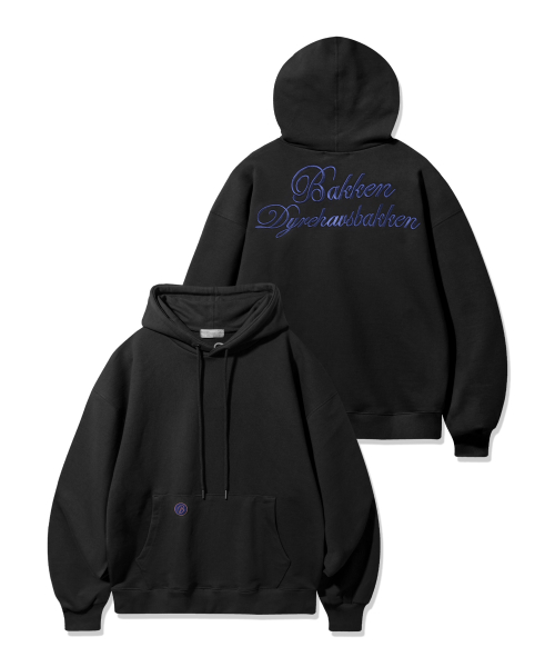 [MEN] Back Lettering Hoodie BK6797 (4 Color) thumbnail 4