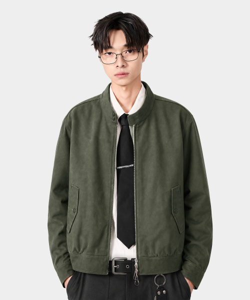 2WAY ESSENTIALS Harrington Jacket (C/N Washed) 4 Colors thumbnail 5