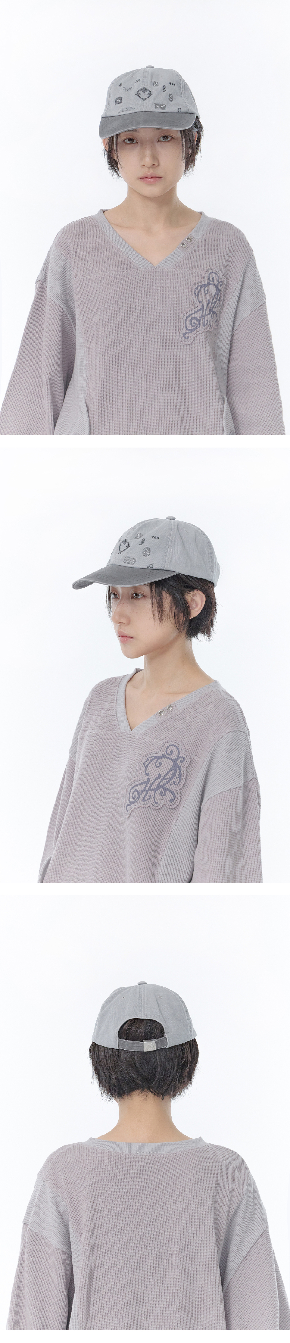 WASHED BALL CAP - 2 COLORS GREY