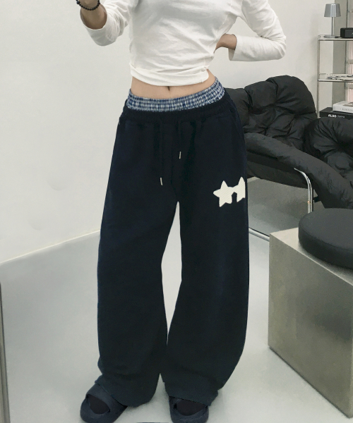 Checked Layered Curved Balloon Pants (3 Colors) thumbnail 2