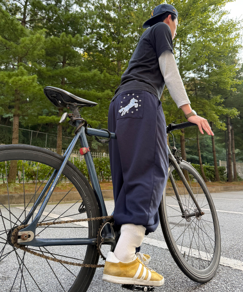 Circling Horse Curved Balloon Pants, 3 Colors thumbnail 4