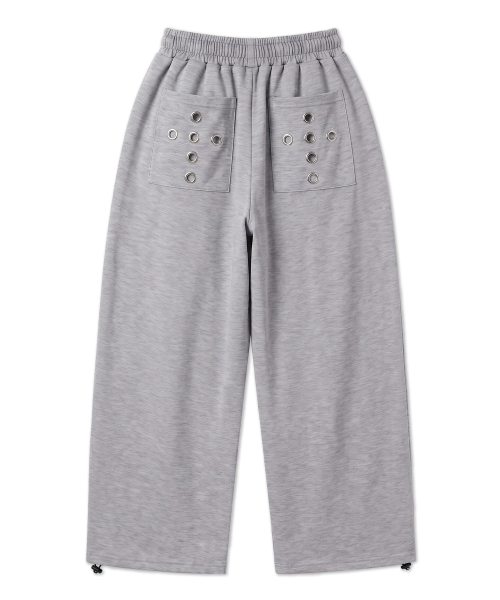 Double Cross Eyelet Curved Balloon Pants 3color thumbnail 5