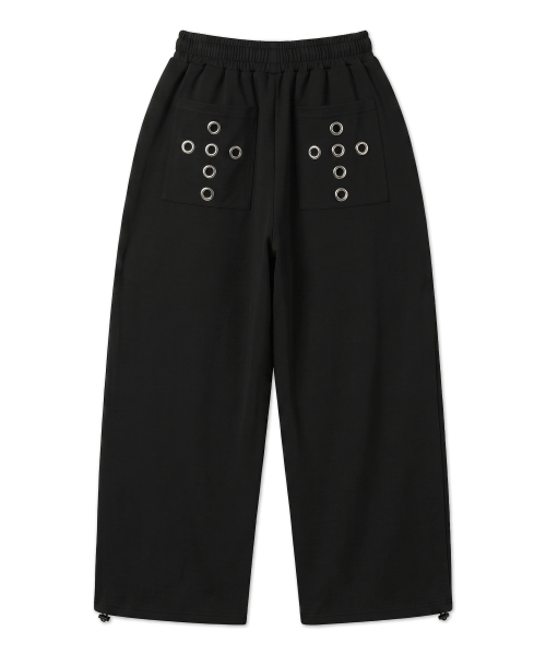 Double Cross Eyelet Curved Balloon Pants 3color thumbnail 7