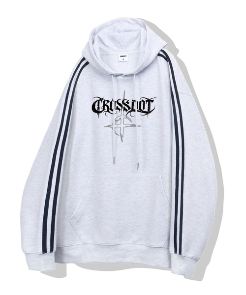 Ibeul Track Oversized Hood T-Shirt 4 Color [CRDI_3004] thumbnail 3