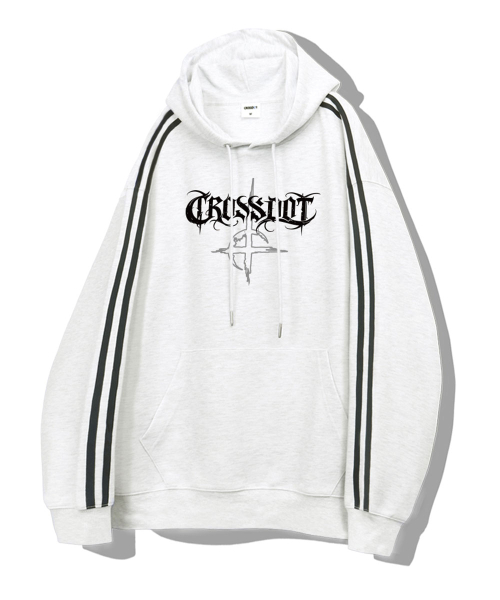 Ibeul Track Oversized Hood T-Shirt 4 Color [CRDI_3004] thumbnail 2