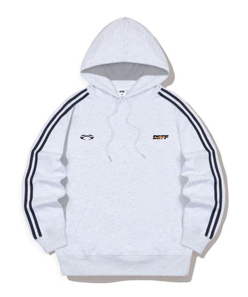 Double Strip Track Oversized Hood T-Shirt 4 Color [DIFI_6003] thumbnail 3
