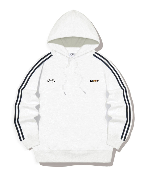 Double Strip Track Oversized Hood T-Shirt 4 Color [DIFI_6003] thumbnail 2