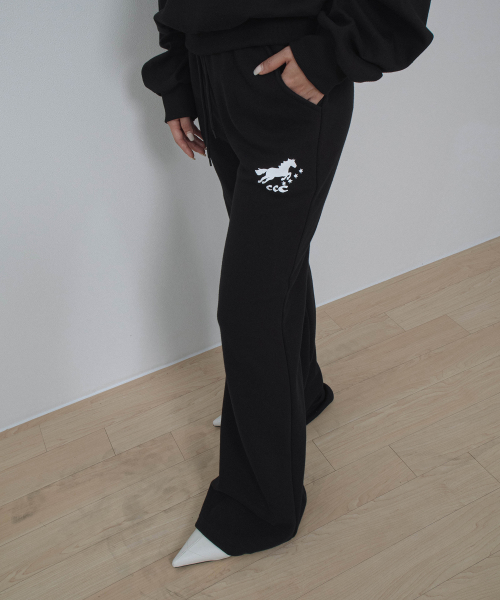 NYEONGI X CHICKS Instinct Slim Bootcut Pants in Black thumbnail 3