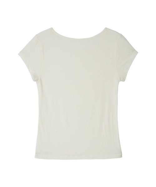 Essential Angora Half Tee - Ivory thumbnail 3