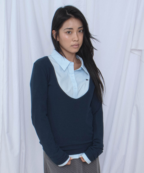 CKS Heatandard Slim Fit Shirt Sky Blue thumbnail 5
