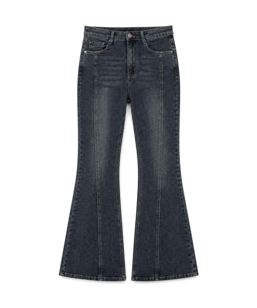 sia Washed Cut Stretch Bootcut Denim Pants 2 Color [ANBD_6035] thumbnail 2