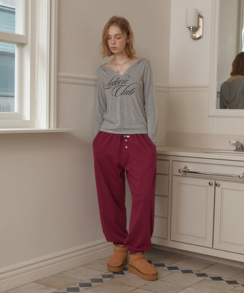 Button Sweat Balloon Pants_2Color thumbnail 3