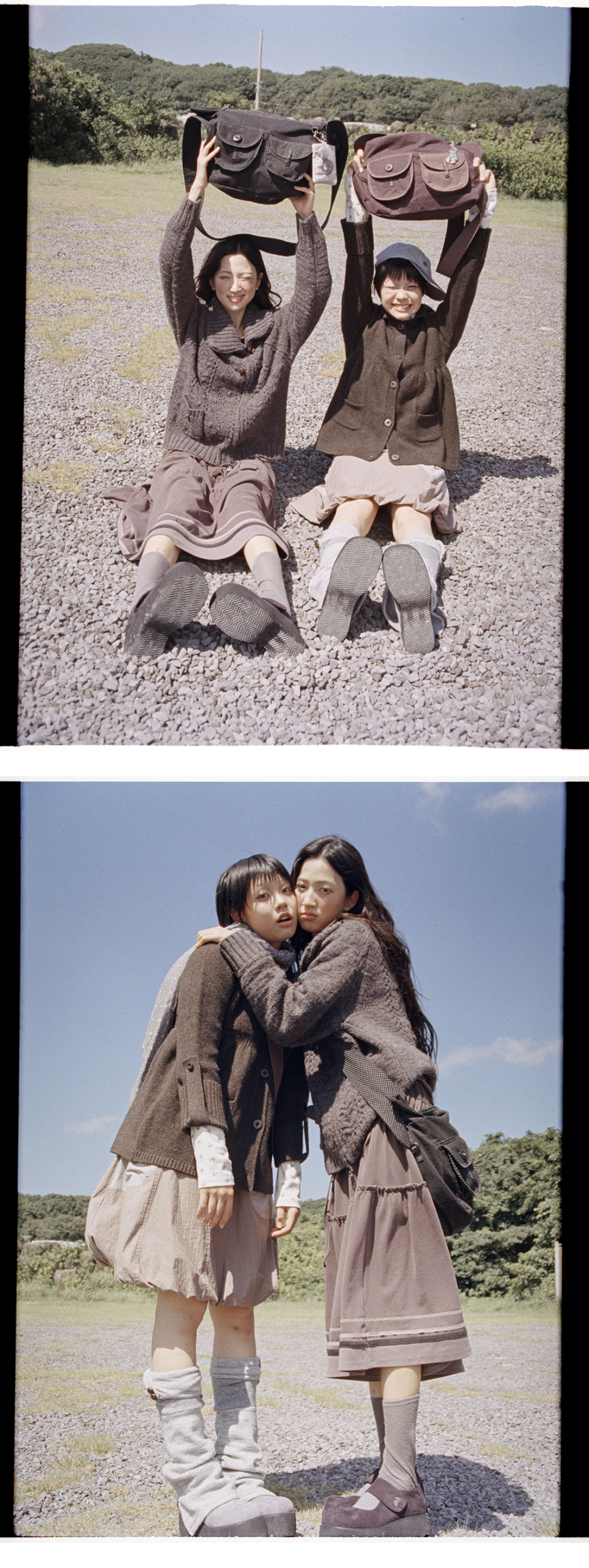 KNIT FLAP CARDIGAN - 2 COLORS BROWN