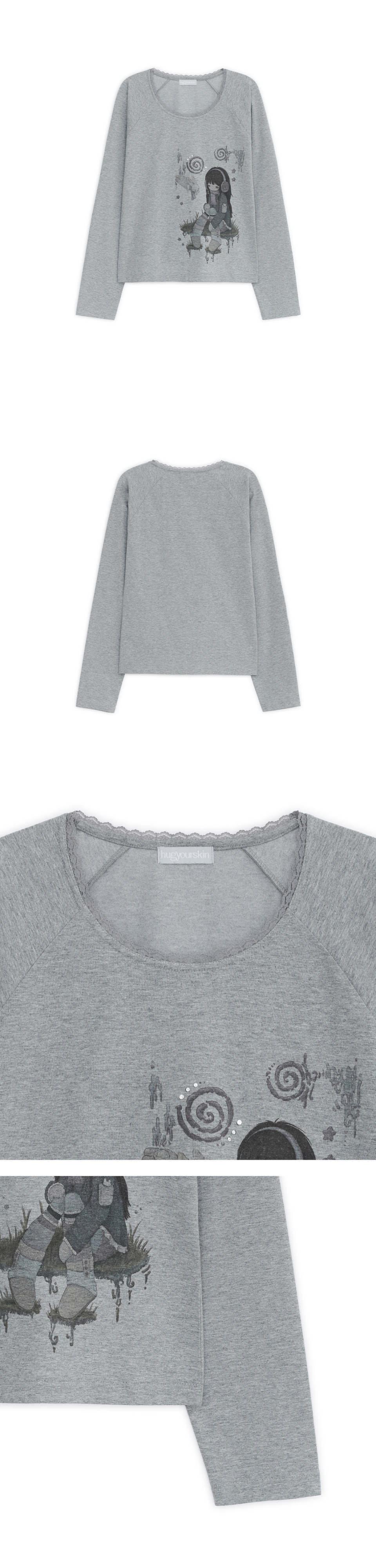 HUGYOURSKIN X FELURYA - 2 COLORS MELANGE GREY