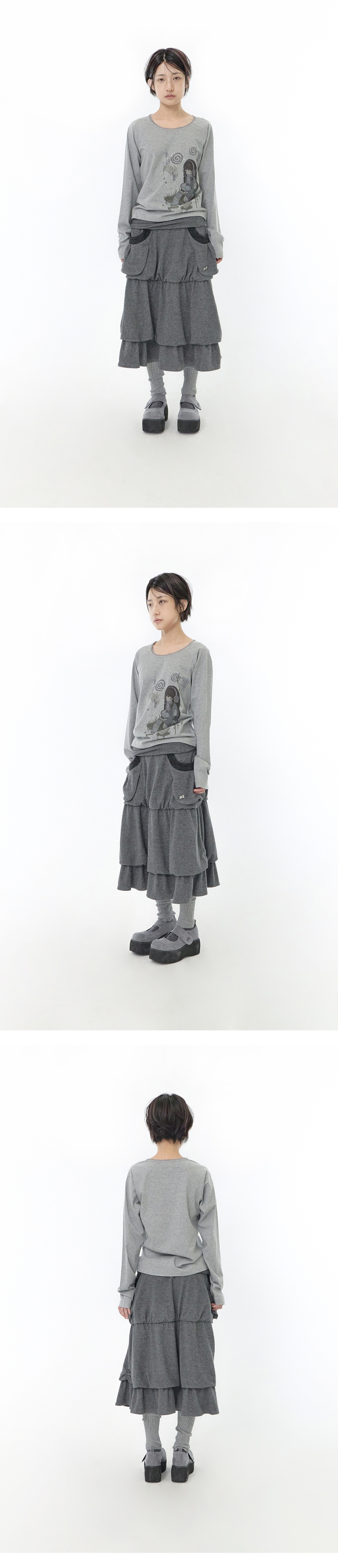 HUGYOURSKIN X FELURYA - 2 COLORS MELANGE GREY