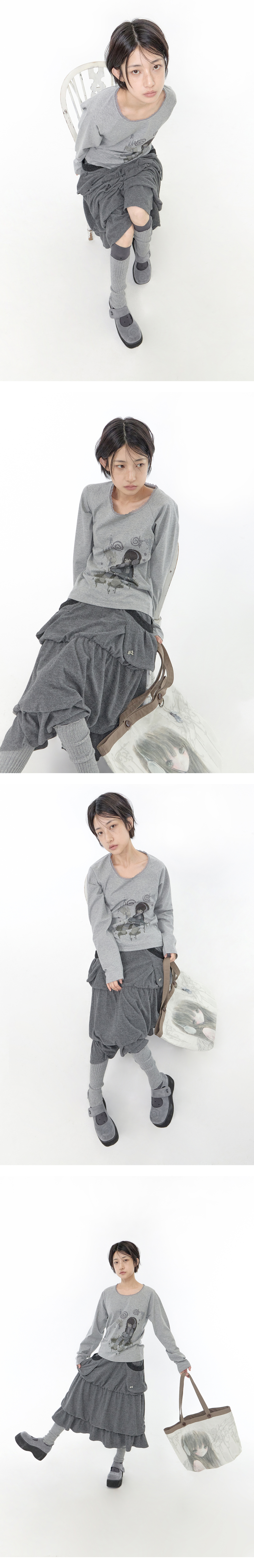 HUGYOURSKIN X FELURYA - 2 COLORS MELANGE GREY