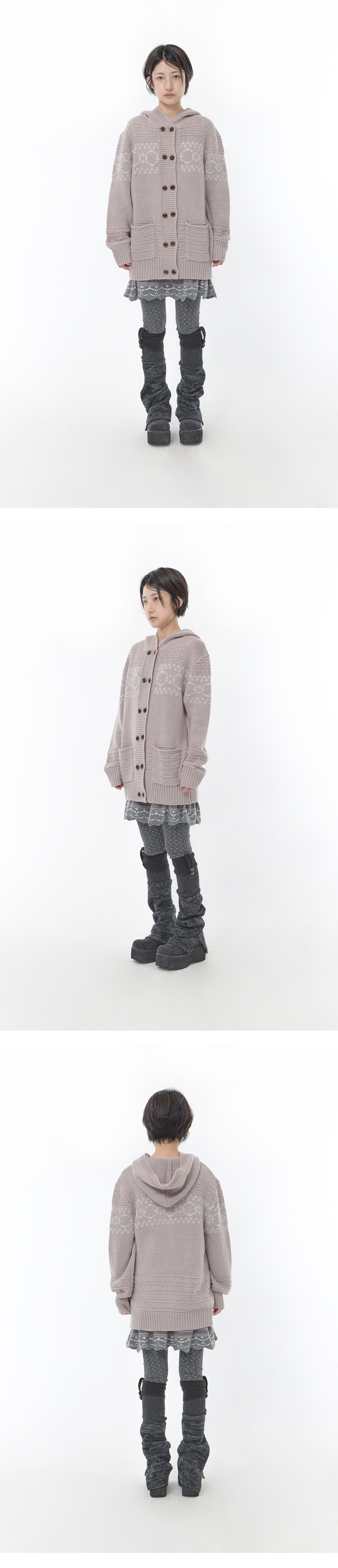 KNIT SKIRT - 2 COLORS CHARCOAL