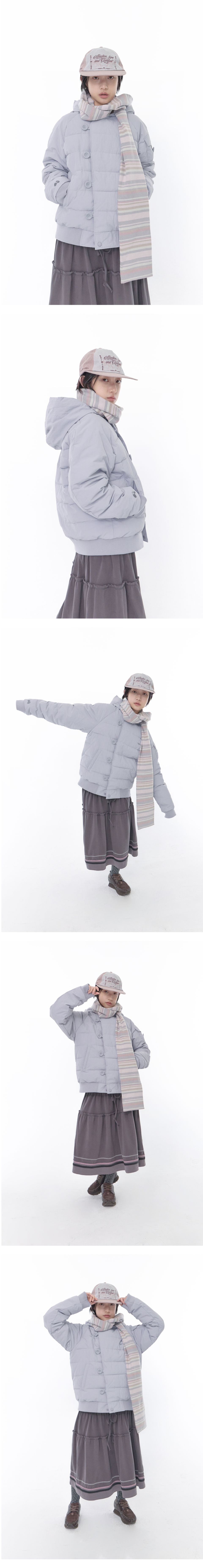 BUTTON JACKET - 2 COLORS LIGHT GREY