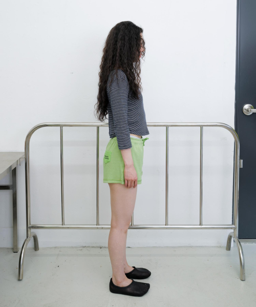 Pocket Mini Shorts - Green thumbnail 5