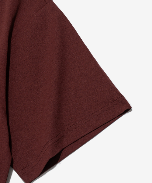 Baseball Playing BERNI Dry-Fit Short-Sleeve T-Shirt (Wine) thumbnail 4
