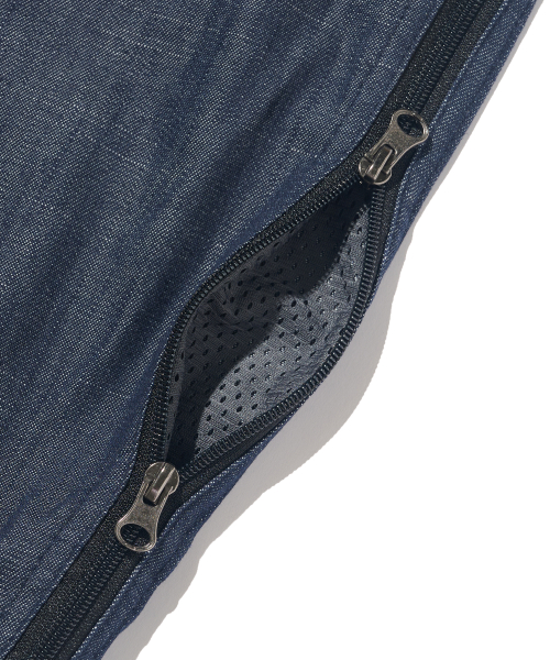 Side Zipper Balloon Denim Pants (Deep Indigo) thumbnail 5