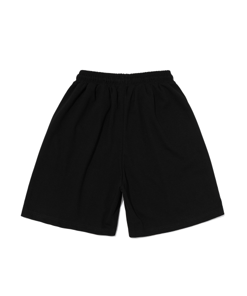 Soft Solid Pintuck Cotton Shorts (Black) thumbnail 2