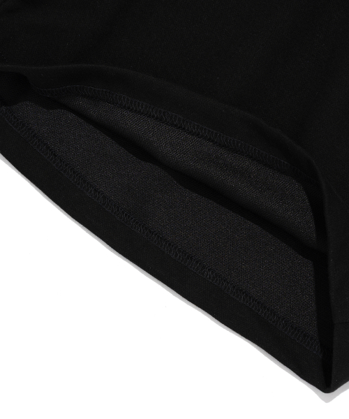 Soft Solid Pintuck Cotton Shorts (Black) thumbnail 6