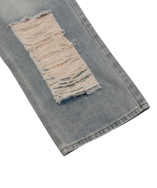 Dusty Destroyed Wash Pants Unisex (2 Colors) thumbnail 9