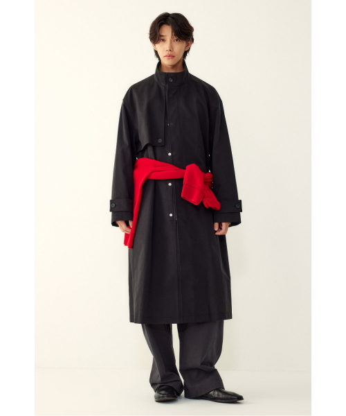 Men's Cotton Mac Coat _Black_9156311831 thumbnail 2