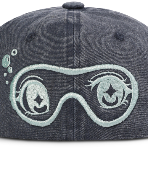 Aqua Washed Flat Ball Cap (Unisex) thumbnail 4