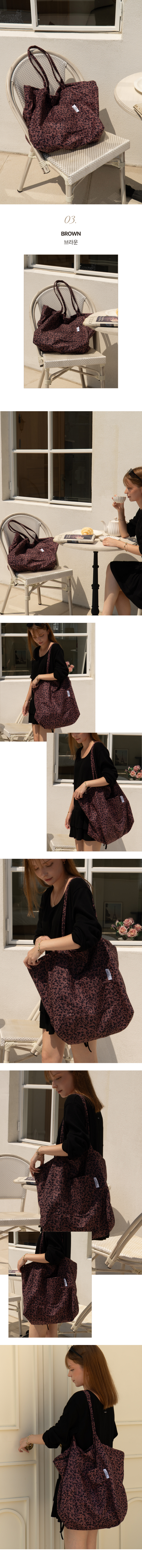LEOPARD BIG SHOULDER BAG - 3 COLORS 