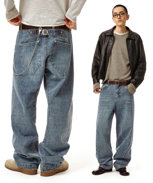 데케트 Engineered Pants DCPT077Blue