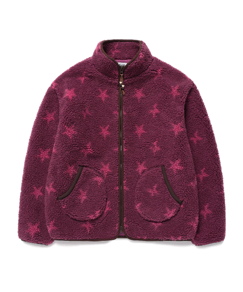 카비시 TWIN STAR FLEECE JACKET DEEP PINK(CV2GFFB961A)