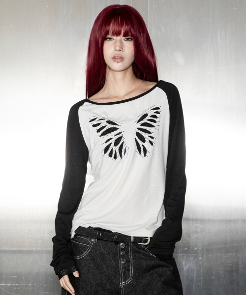GBOT001 누아 드 리스 레이스 원숄더 롱슬리브 G26TL8003WH (WHITE)