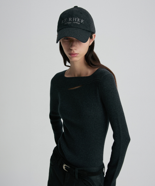 WOOL BALL CAP MELANGE GRAY